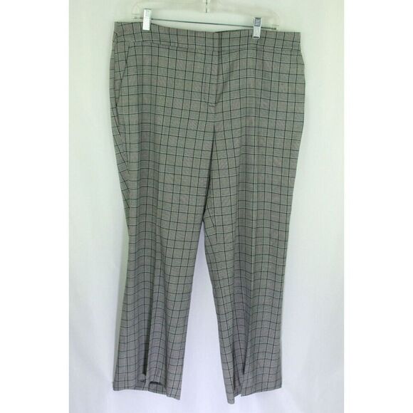 Nine West Women’s Pants Houndstooth Flat Front Pockets 12 - Picture 1 of 6